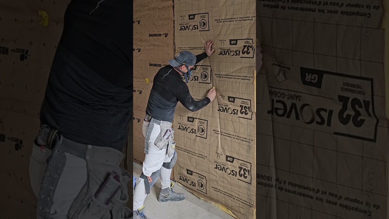 Ferraillage et lainage doublage Optima !Pr&ecirc;t a plaquer #renovation #isolation #construction