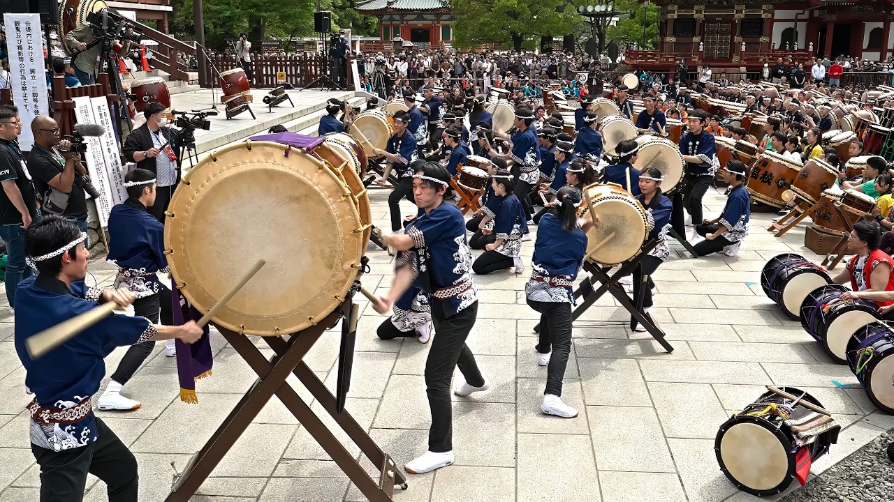 Narita Taiko Festival 2024 - Teams Introduction and Pray for peace・4K HDR