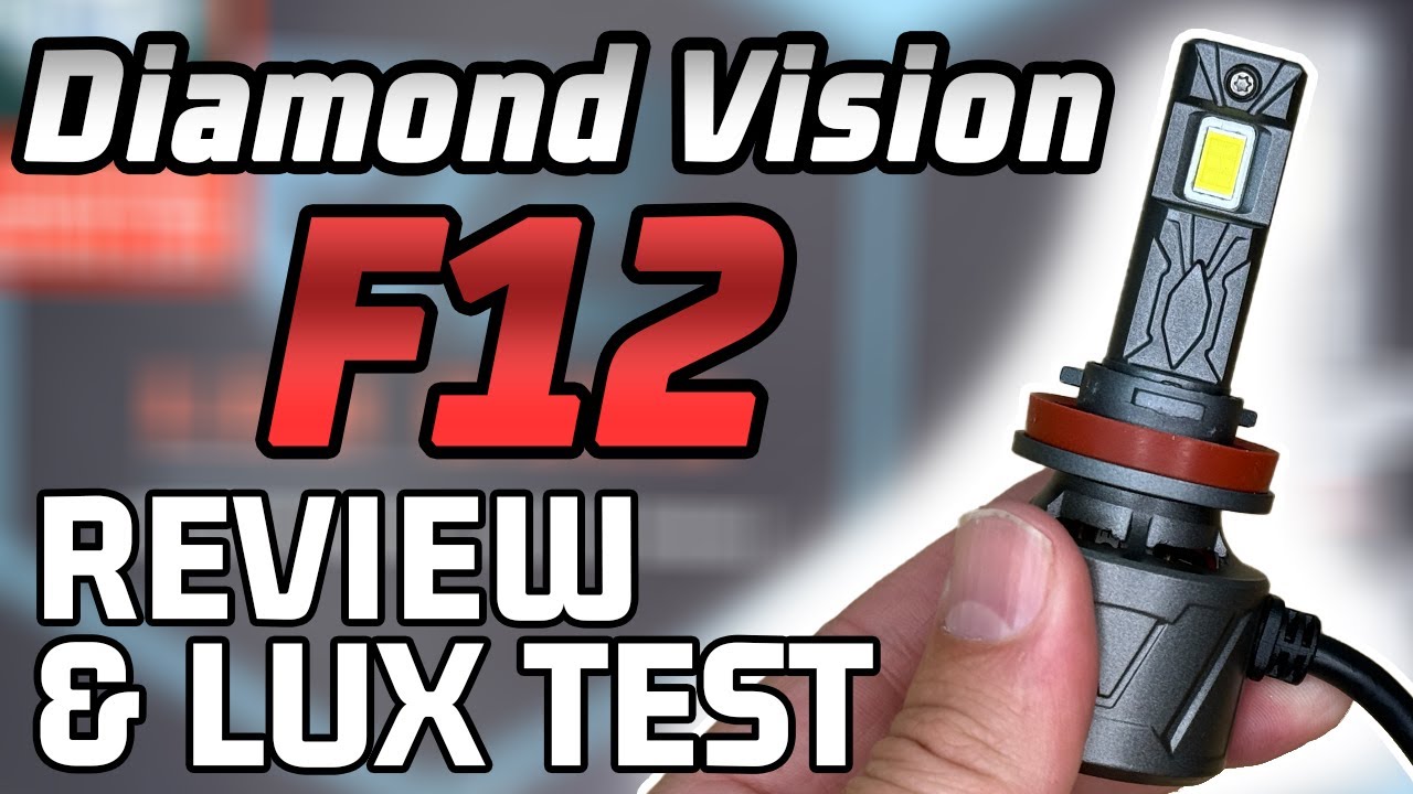 BRIGHTEST LED Headlights Yet? Diamond Vision F12 Review & Lux Test