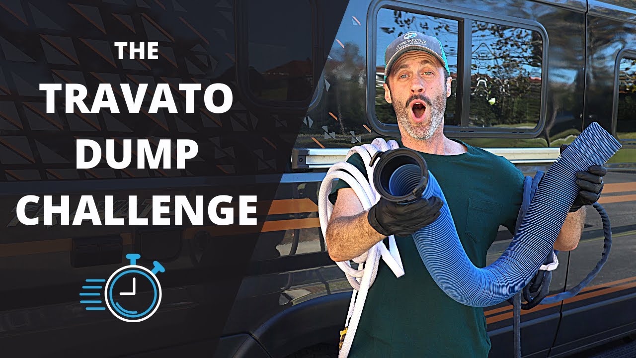 How Fast Can You Dump? | Winnebago Travato Dump Challenge