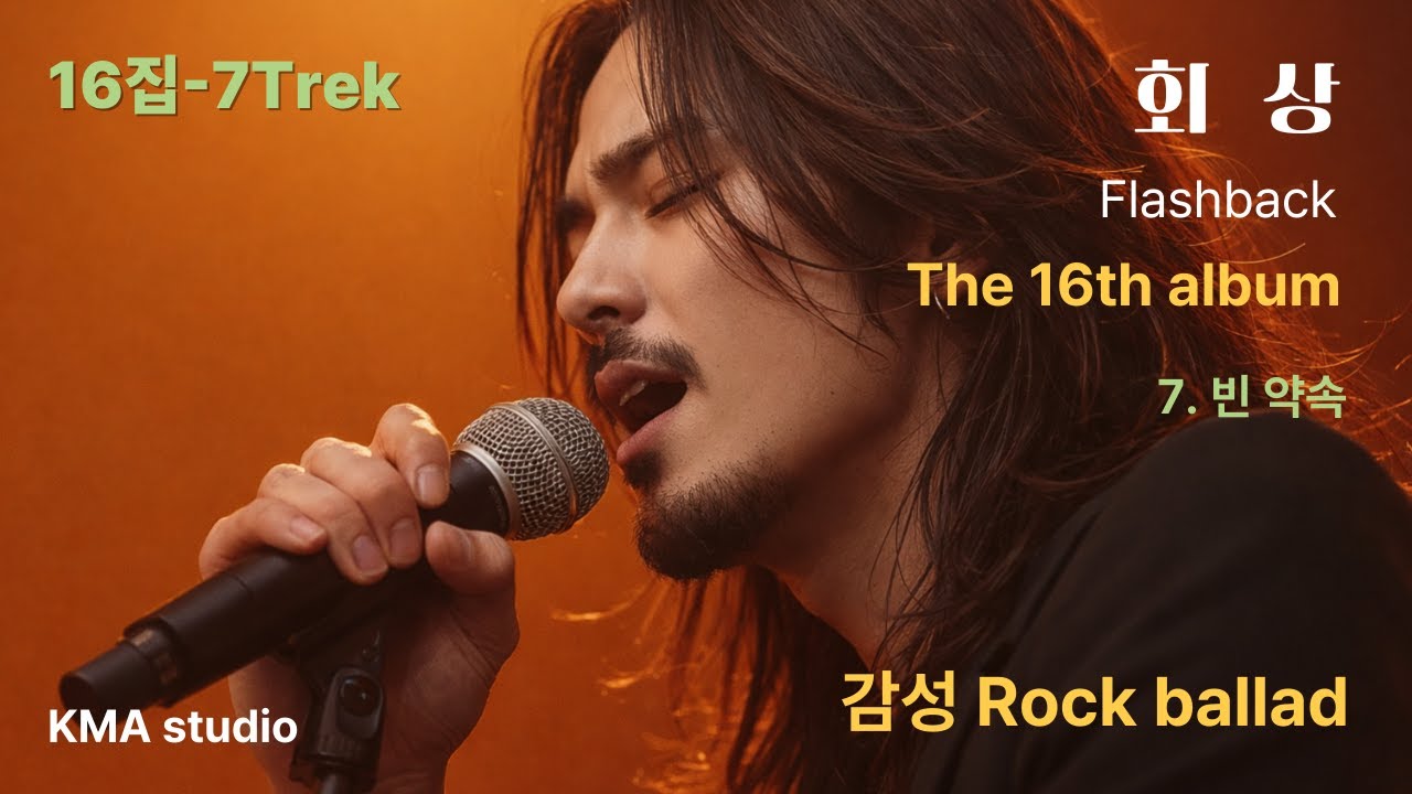 Korean rock ballad,16집[7. 빈 약속]by boy of the wind,K-pop music 밤에듣는노래,회상노래,감성락발라드,비오는날노래,추억노래