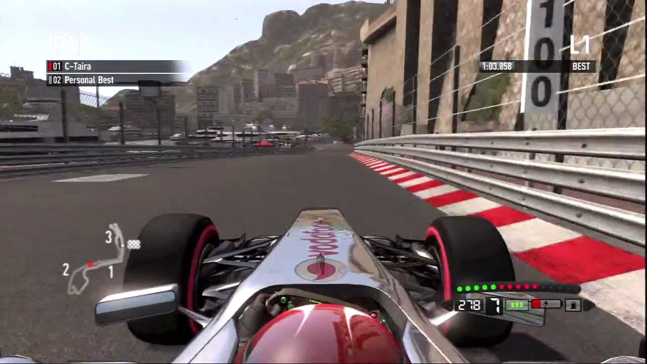 F1 2011 Time Trial Monaco WorldRecord 1:03.829