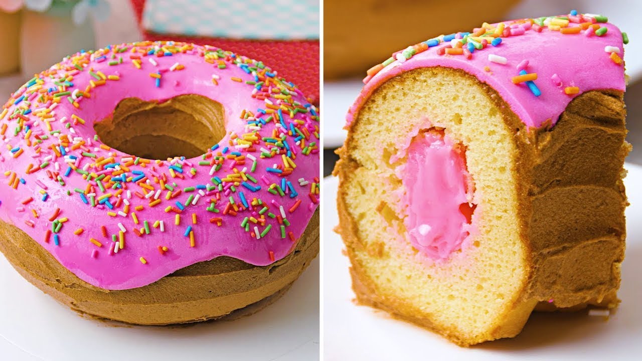 DeliWow | Receta de Pastel "Dona Gigante" - Postres Creativos y Deliciosos