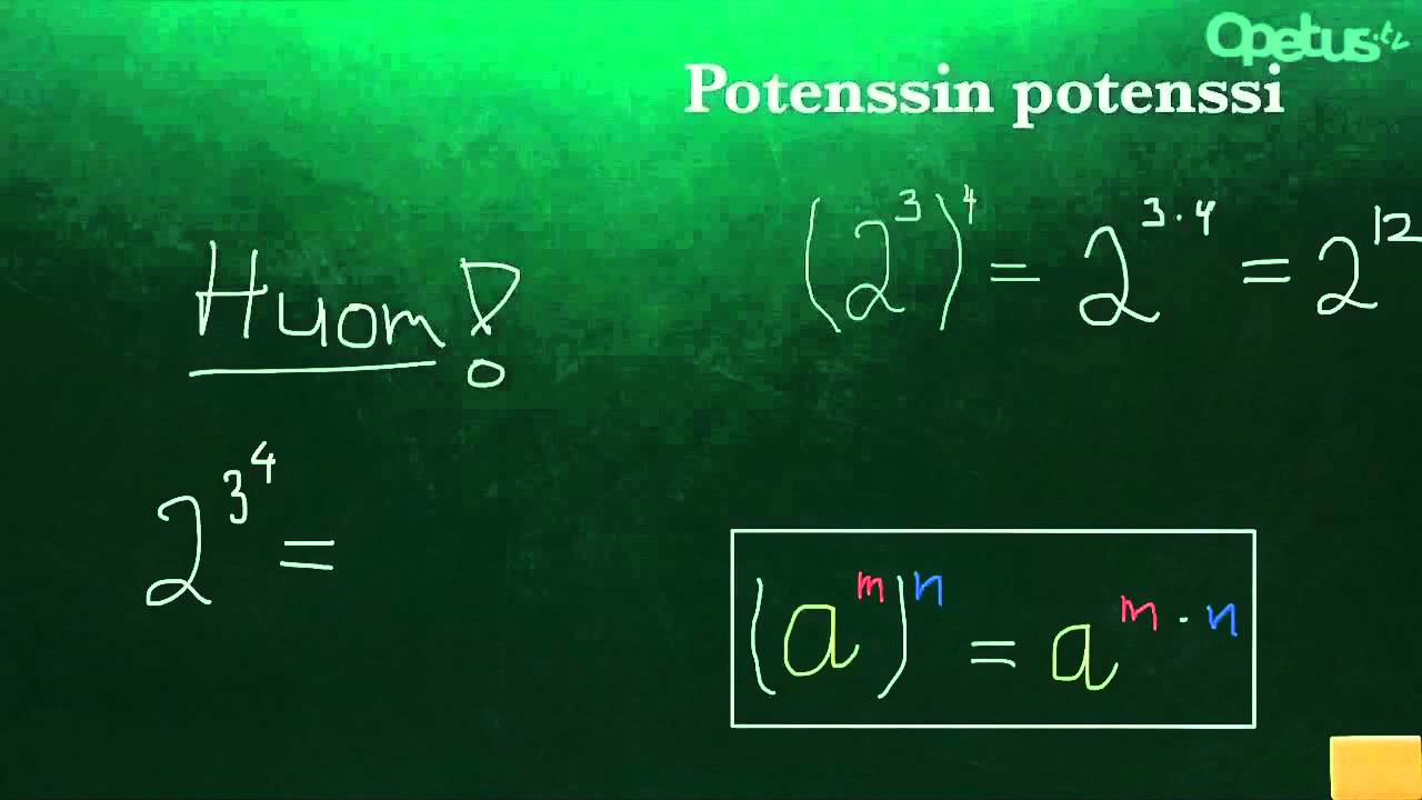 Potenssin potenssi