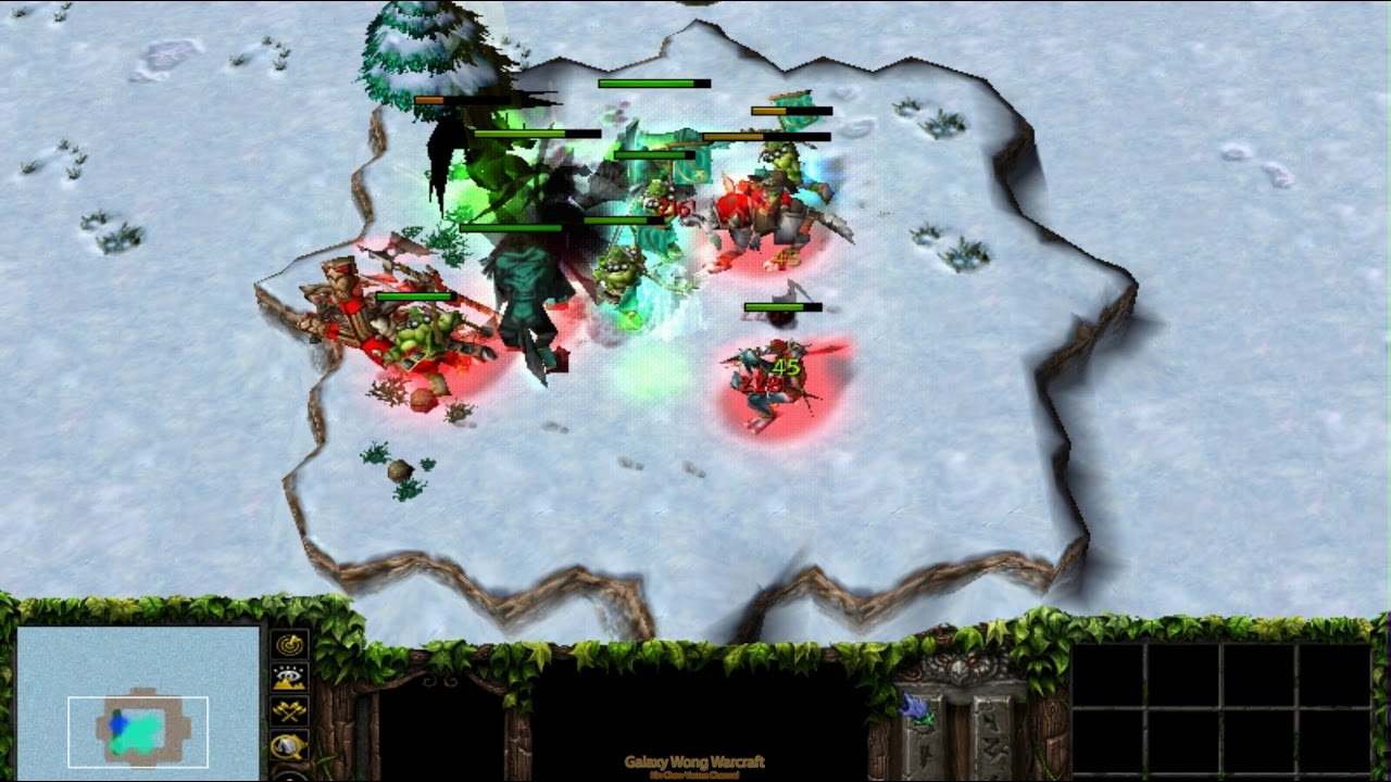 (Comment Request) (Match 02) 4 Night Elf Heroes vs 4 Orc Heroes (Lv10 With Skills) 1080p