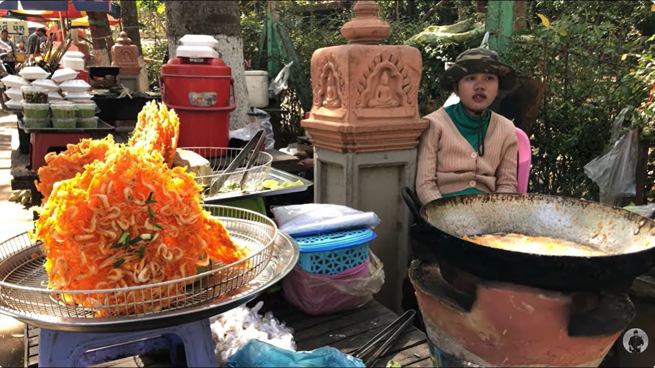 Country Village and Street Foods in Cambodia | Country Market Tour at Odong Tourism Resort