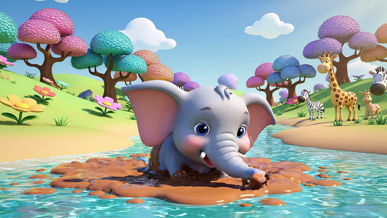 Little Elephant Stomps Thud Thud Thud | Heavy Footsteps & Jungle Animal Songs