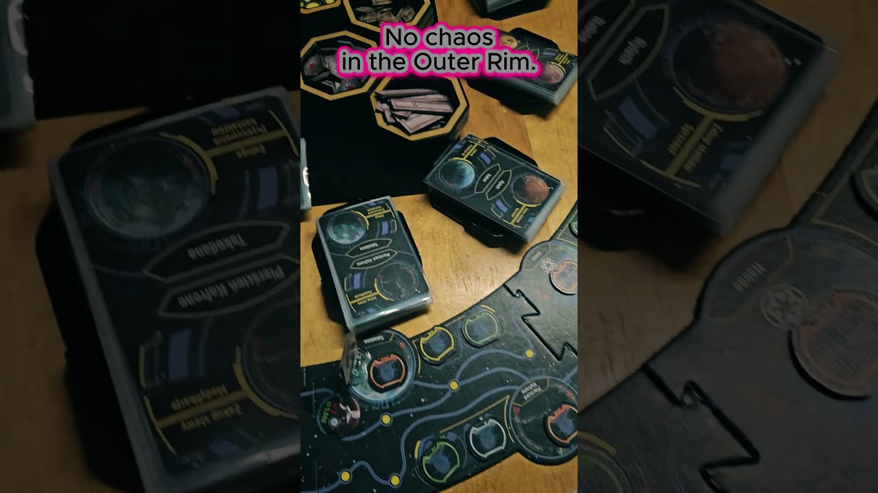 Keeping card stacks clean in Star Wars: Outer Rim - Card Ledge from Table Buster