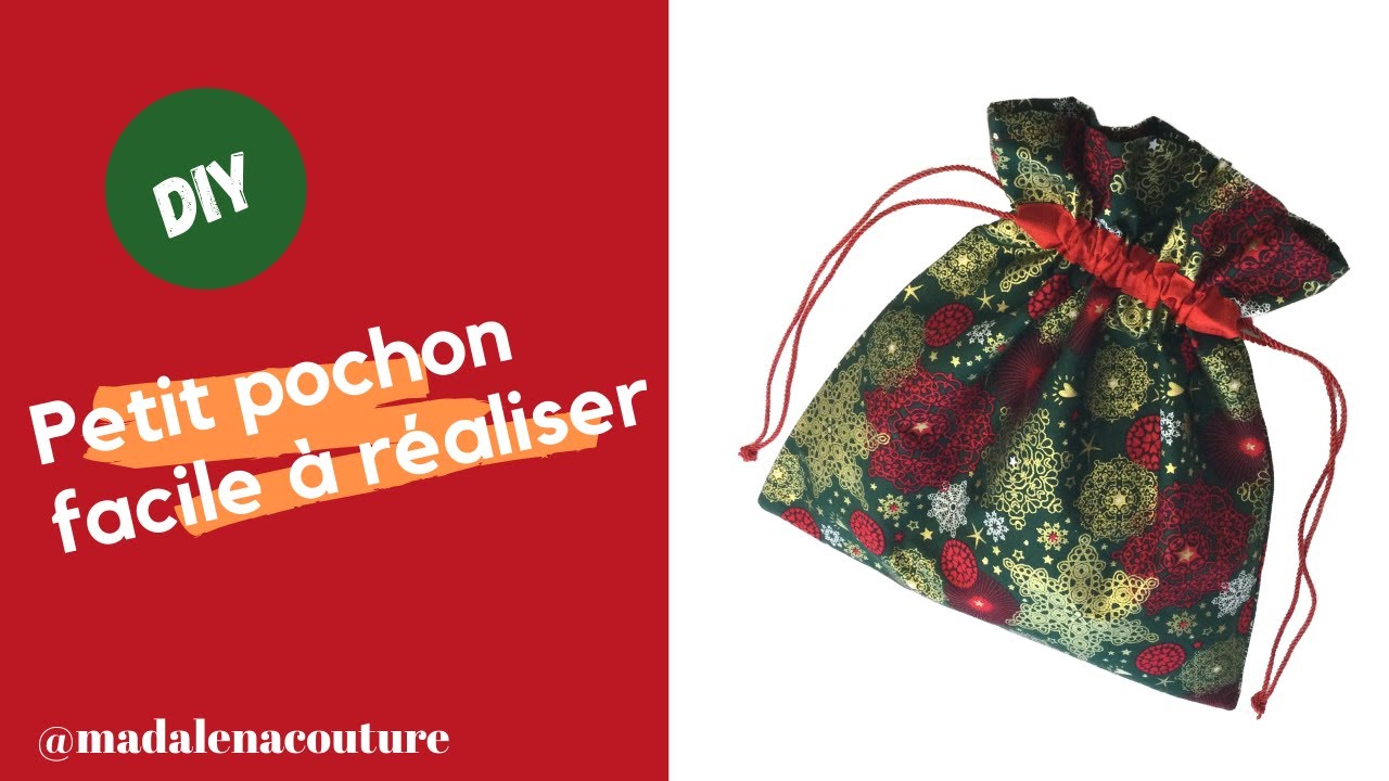 Petit pochon facile à réaliser - Tuto Couture Madalena