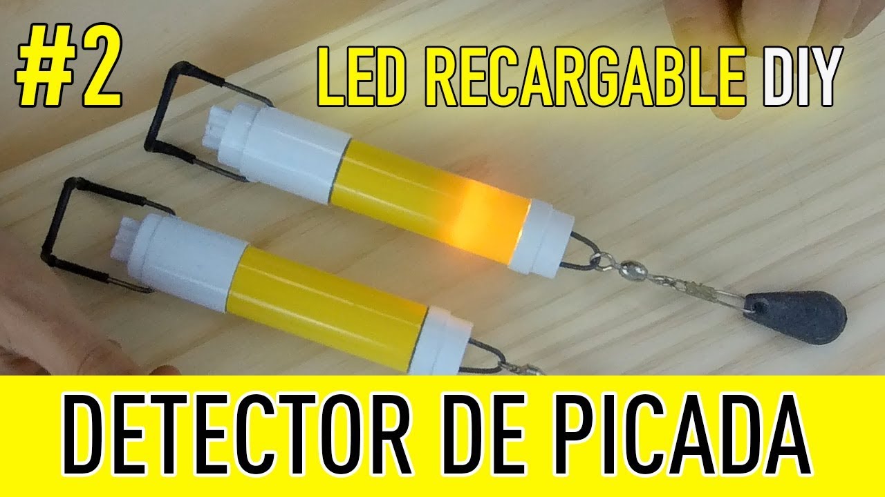 #detector de picada led recargable pesca surfcasting 2019