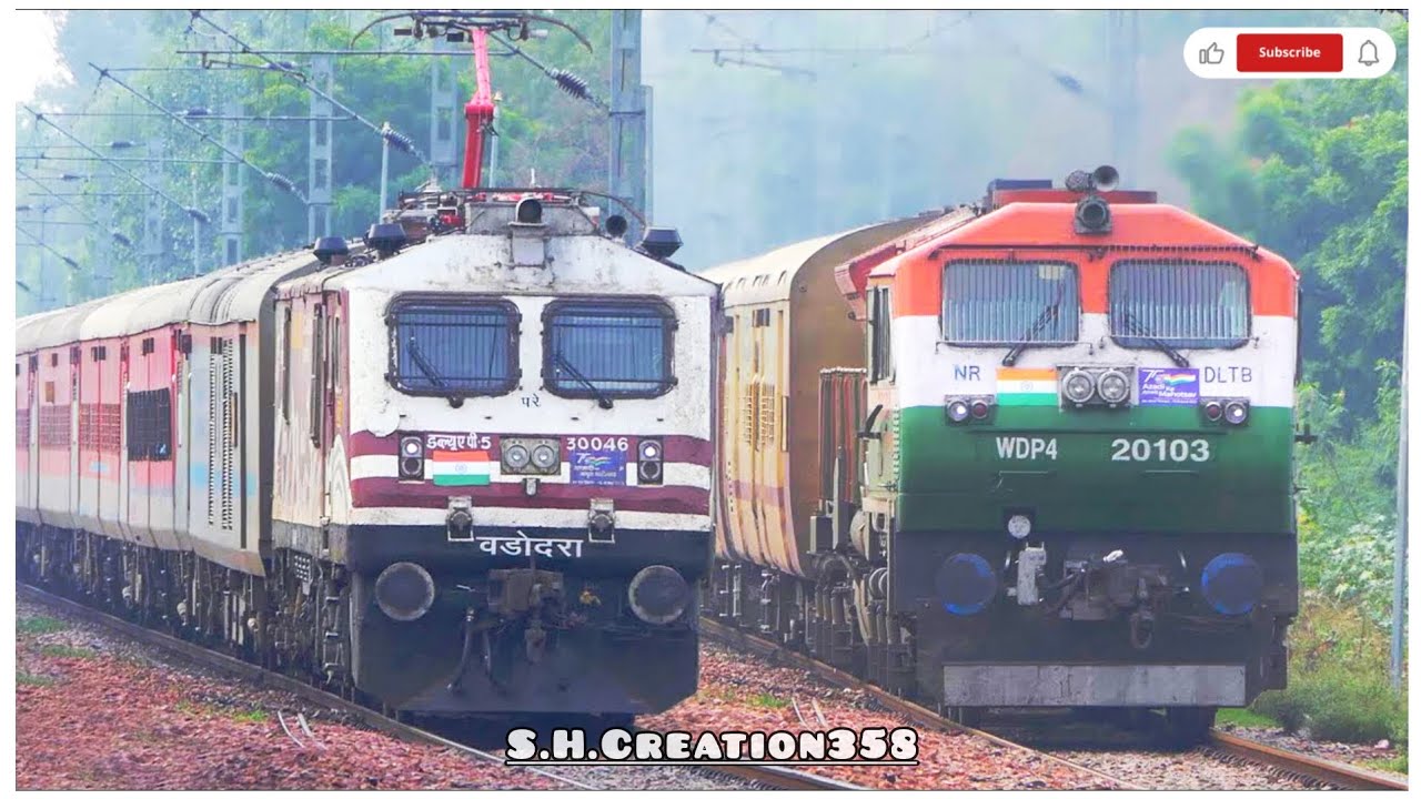 🚆II Mail Superfast Express Trains Il 🚂 Mumbai Local Trains Il @S.H.Creation358 #viralvideo