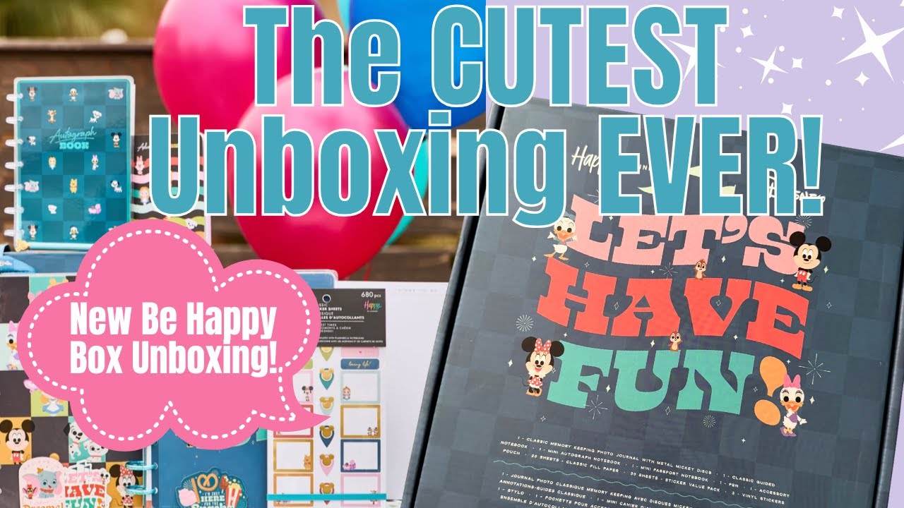 New Be Happy Box Unboxing! | Disney Day Adventures Box | Happy Planner