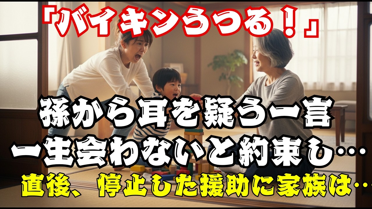「汚いから近寄るな！」虐待扱いされ、孫との絶縁を迫られた私。静かに了承し、家のローンもカードも停止すると…一家は阿鼻叫喚の地獄へ 【60代以上の方へ】.