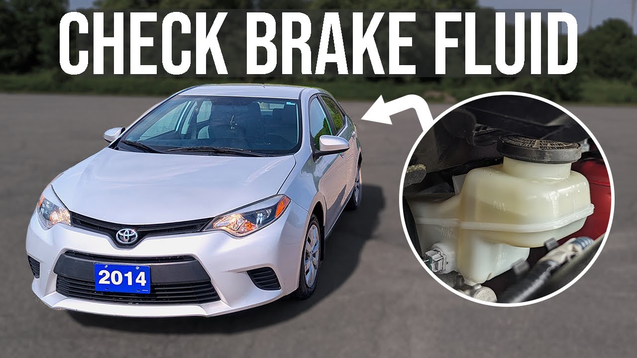 How to Check Brake Fluid Level - Toyota Corolla (2014-2018)