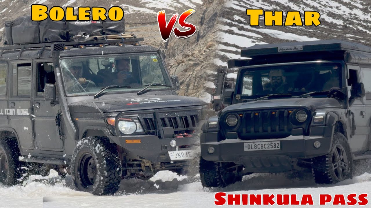 Bolero vs Thar in Shinkula Pass | Bolero ki performance ne kiya sabko hairan 😱