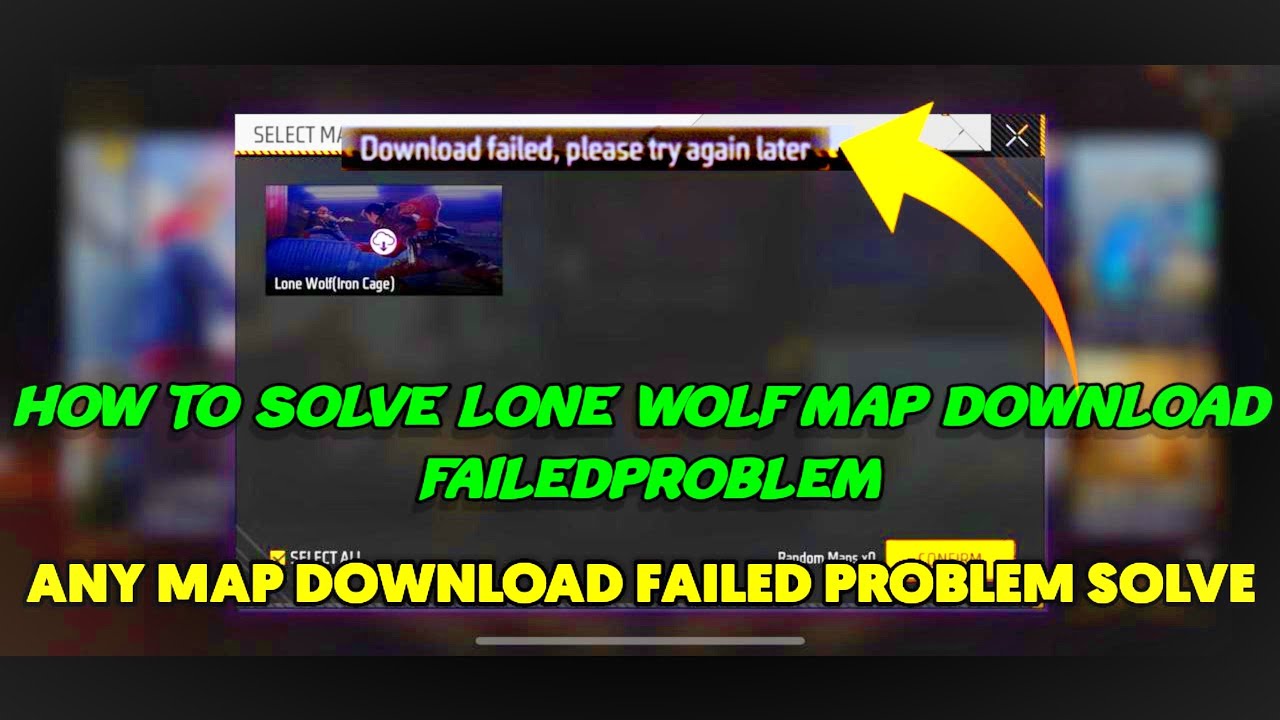 HOW TO SOLVE LONE WOLF MAP DOWNLOAD FAILED PROBLEM SOLVED | GW ADNAN