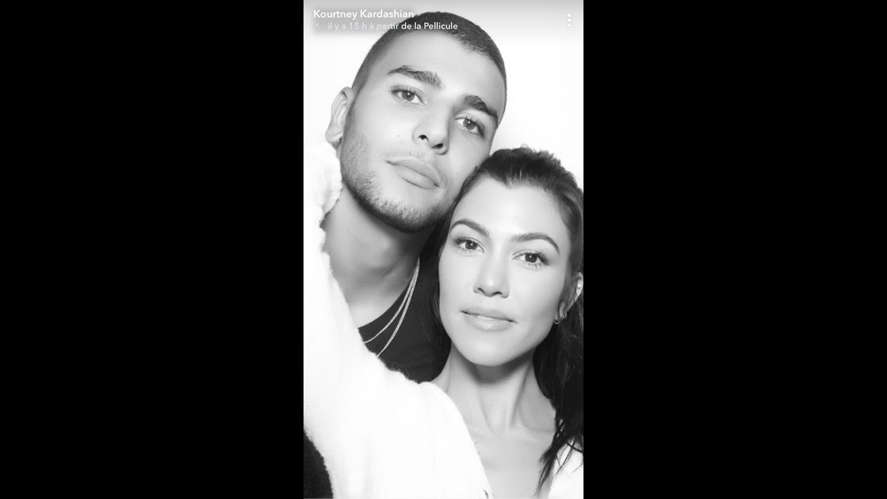 Kourtney Kardashian and Younes bendjima story snapchat for his brithday