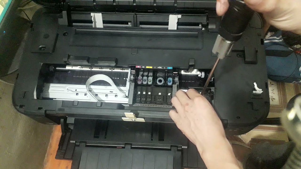 Sửa máy in canon ix6770,6860 không in được ERROR 1303,1250: kẹt giấy- paper jam- nháy đèn cam 3 lần