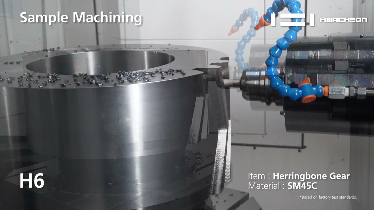 H6 | Herringbone Gear Machining | Horizontal Machining Center |  | Hwacheon Asia