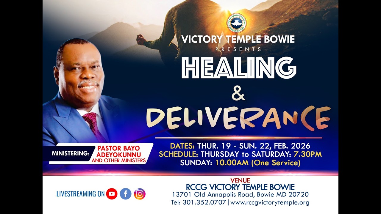 Healing and Deliverance Service | FEBRUARY 21 , 2026 | Victory Temple Bowie
