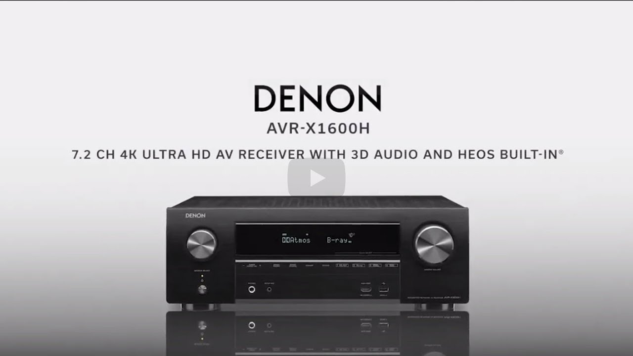 Cutting-edge Home Theatre: Denon AVR-X1600H 7.2ch 4K Ultra HD AV Receiver (HU)