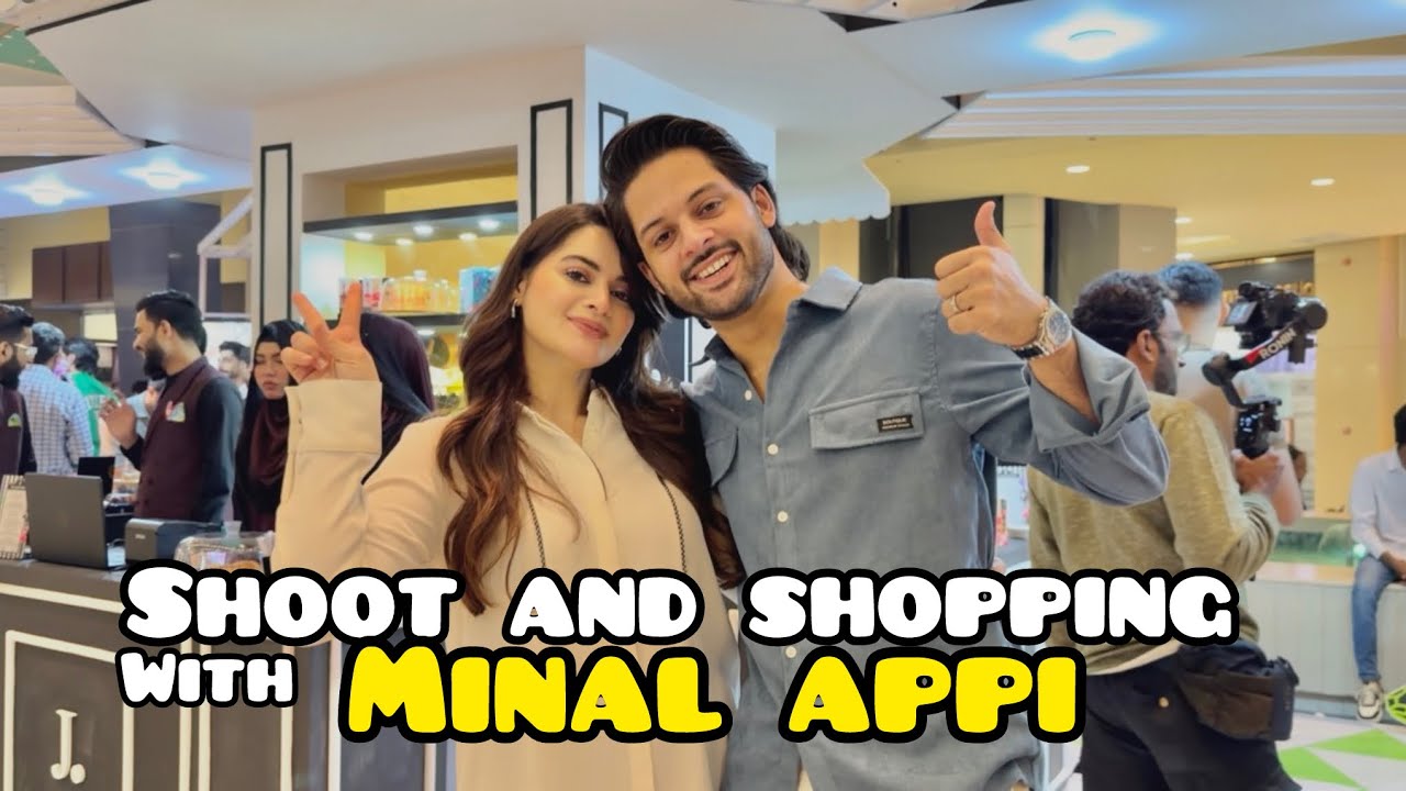 Shoot day with minal appi 🤩 | shoot se free ho kar humne ki bohot sari shopping 🛍️ 
