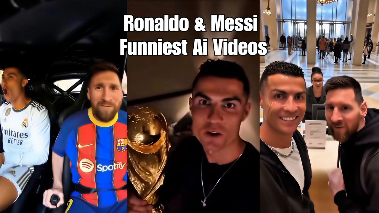 Ronaldo & Messi Funniest AI Videos 🤣 | You Won’t Stop Laughing