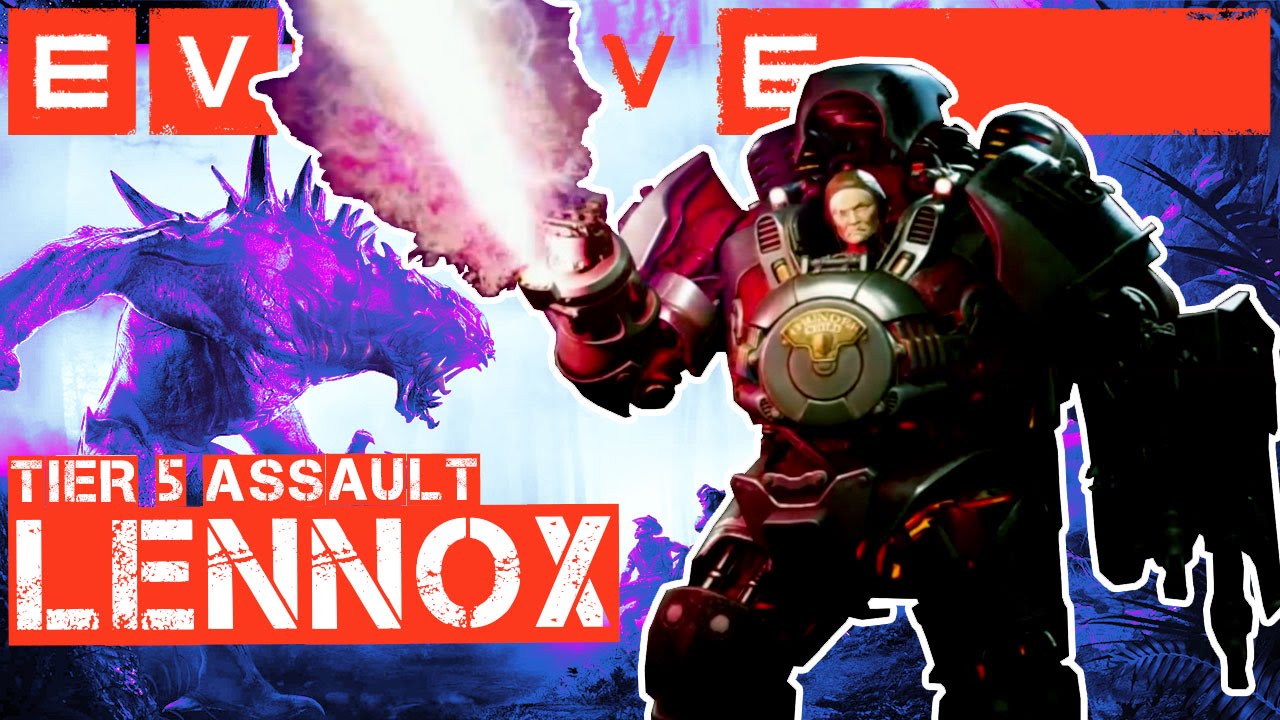 Evolve: Tier 5 Hunter Gameplay - Assault Lennox Reveal (Arena Mode)