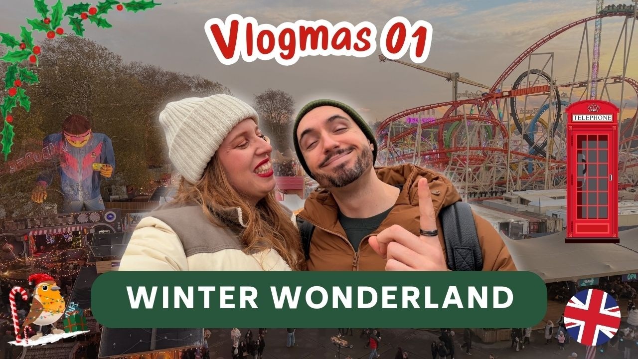 ¡Empezamos vlogmas 2025 en Londres! Vamos a la feria de Hyde Park - Winter Wonderland 🎡