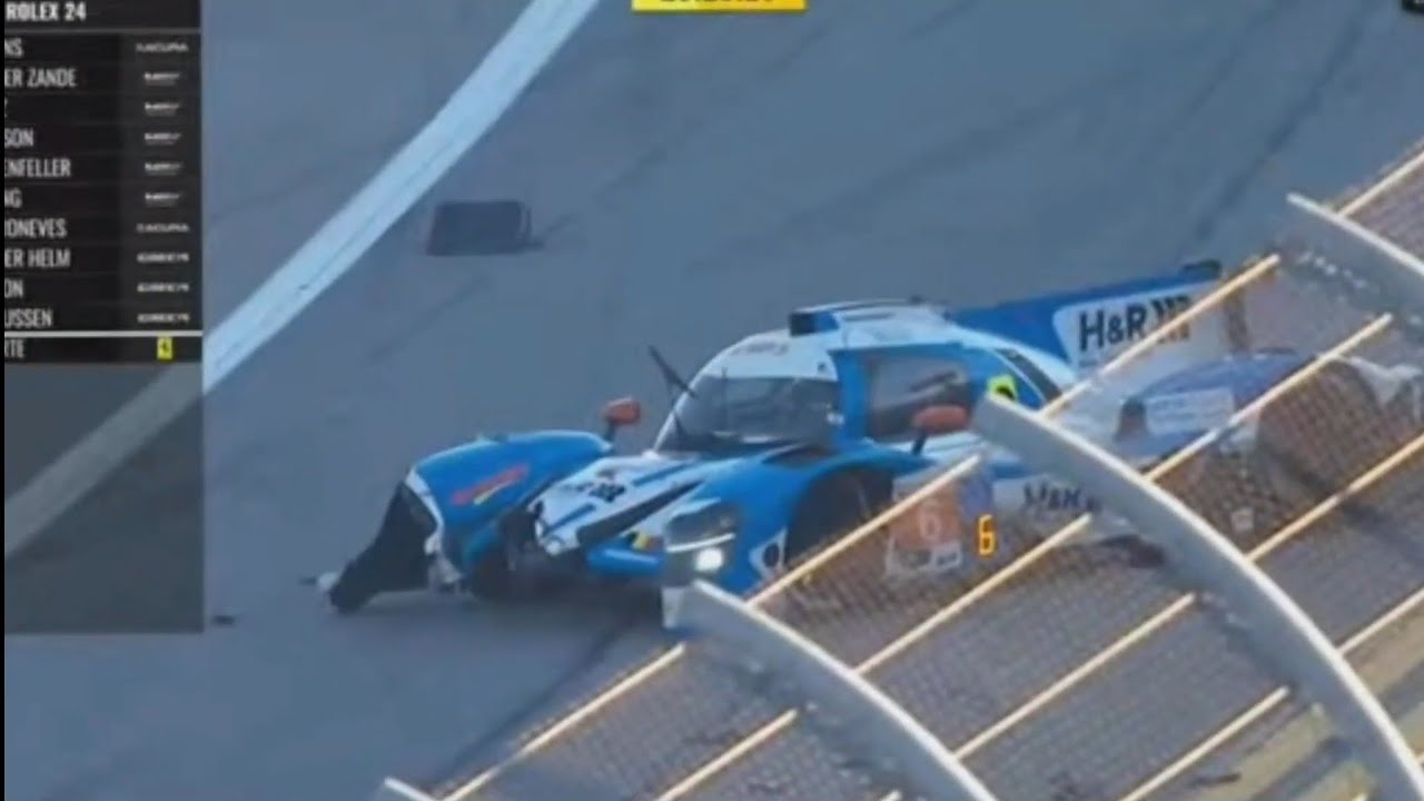 Daytona Rolex 24 - Multi-Class BIG ONE CRASH
