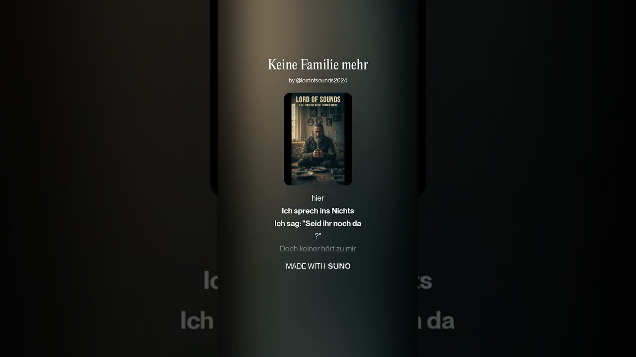 🏚️ Jetzt hab ich keine Familie mehr – Lord of Sounds |Song über Verlust & Leere @LordofSounds2024