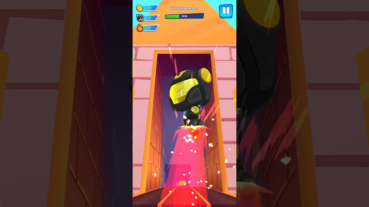 Tom Hero Dash - Hit 36 flying raccoons