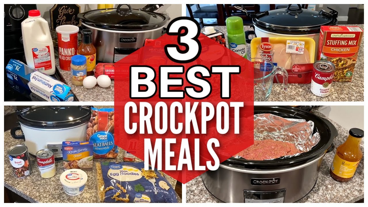 3 BEST Dump and Go Crockpot Recipes | Easy Slow Cooker Dinners