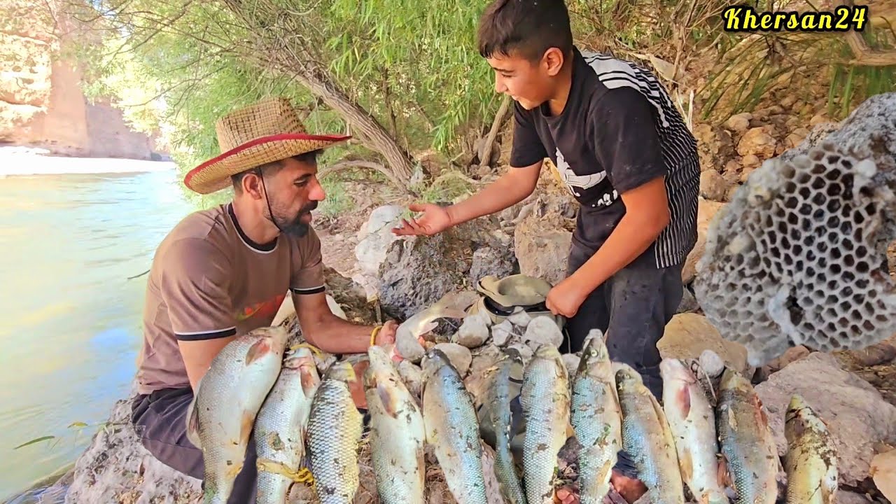 Nomadic Life: From Wild Mountain Honey to Fishing&mdash;A Memorable Day🏞️