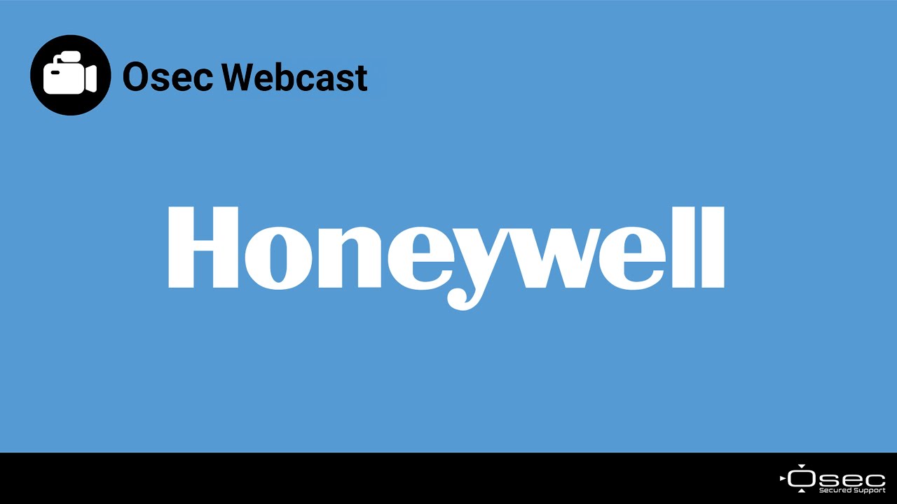 Osec Webcast - Honeywell MPA