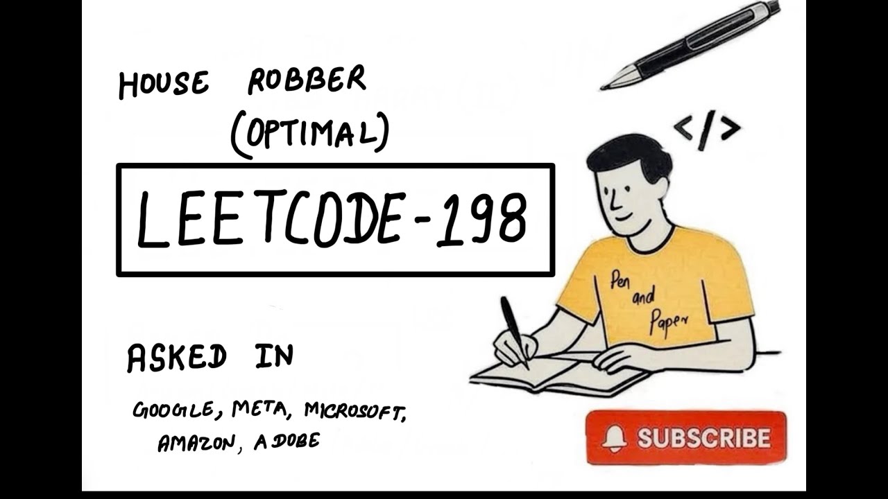 LeetCode 198 | House Robber | Dynamic Programming | Most Optimal | MAANG Preparation