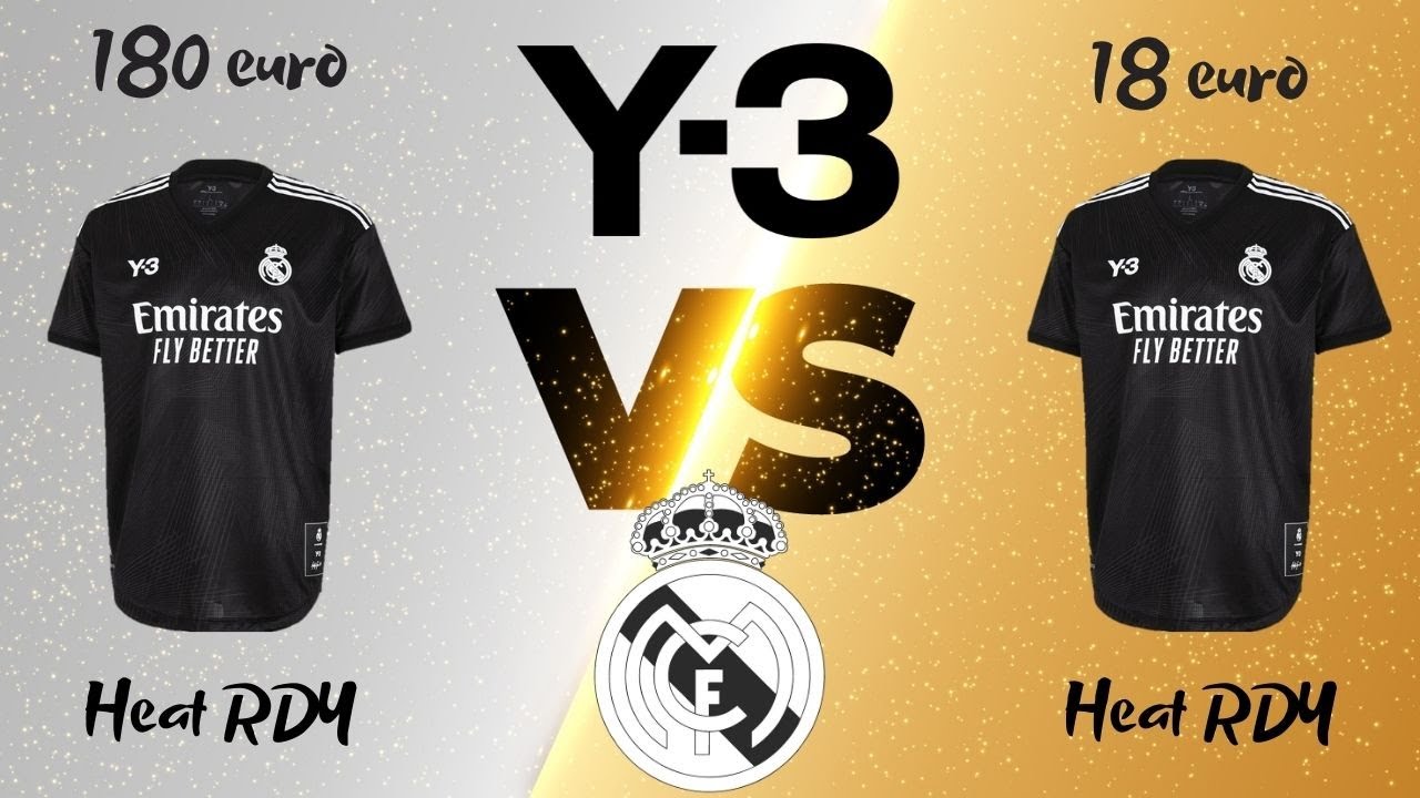 Unboxing comparatif Maillot Real Madrid Y-3 Adidas 21-22 Player Issue Heat RDY vrai vs fake