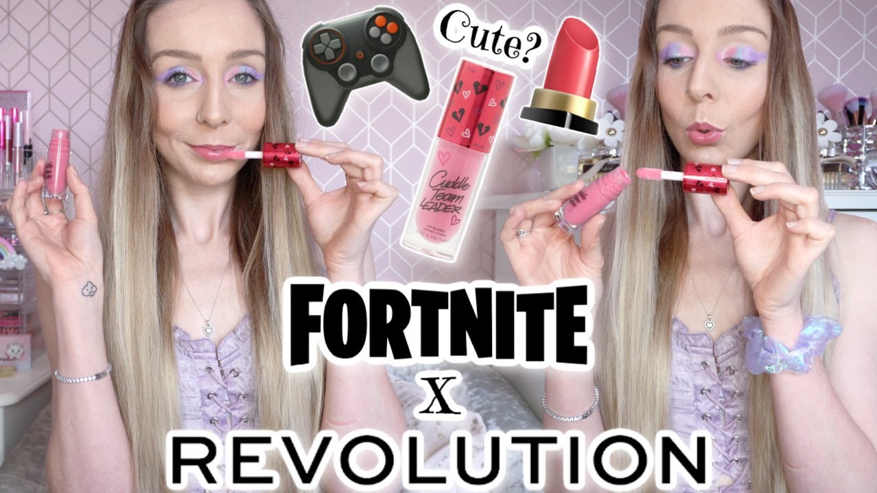 CUDDLE TEAM LEADER LIPGLOSS 🎮💄 FORTNITE X REVOLUTION