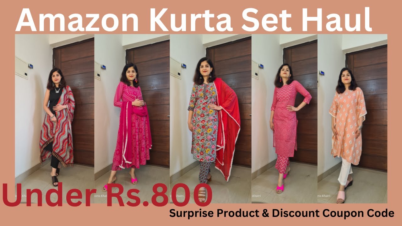 College / Office / Work Wear Kurta Sets from Amazon under Rs.800.....Honest Review of all Kurta Sets