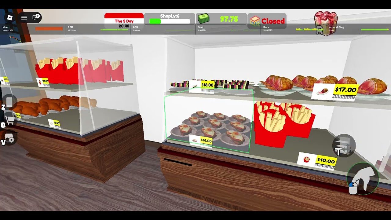 Chơi Supermarket Simulator với tui nha!! Game Roblox