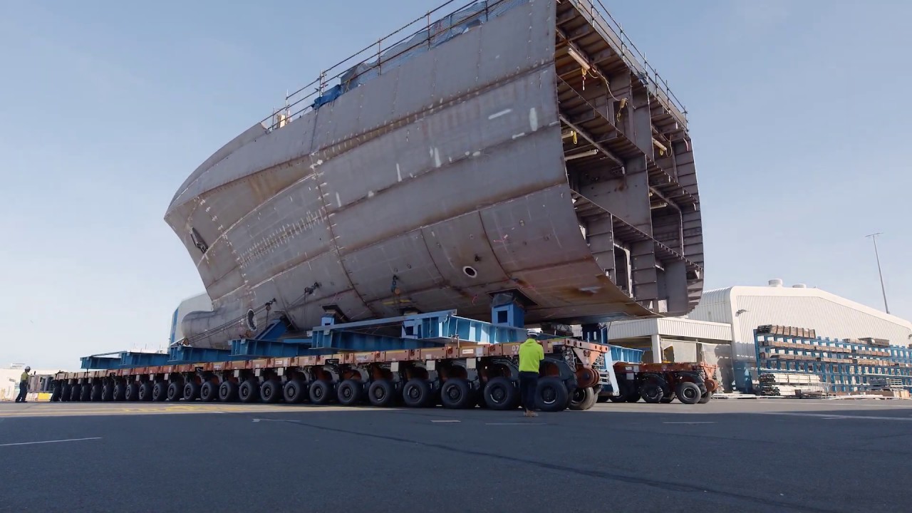 Offshore Patrol Vessel construction at Osborne Naval Shipyard