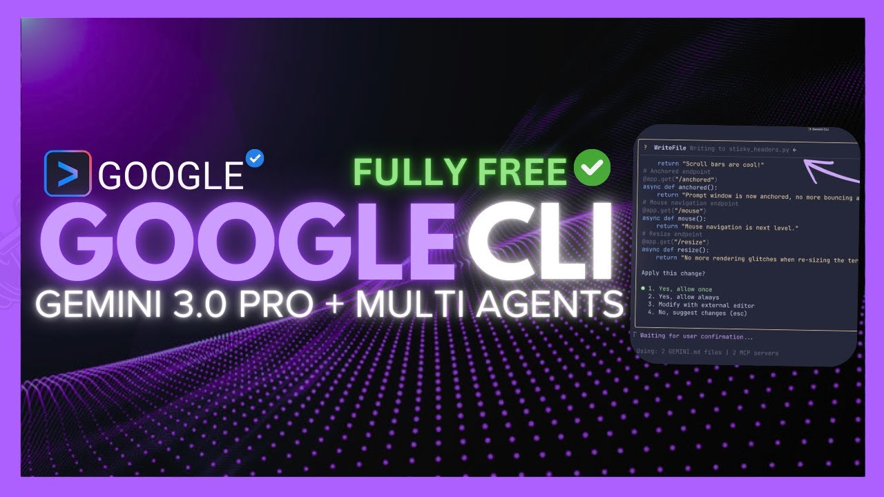 Обновление Gemini CLI: интеграция GEMINI 3.0 + НОВЫЙ Multi AI Coding Agent + НОВЫЙ уровень интера...
