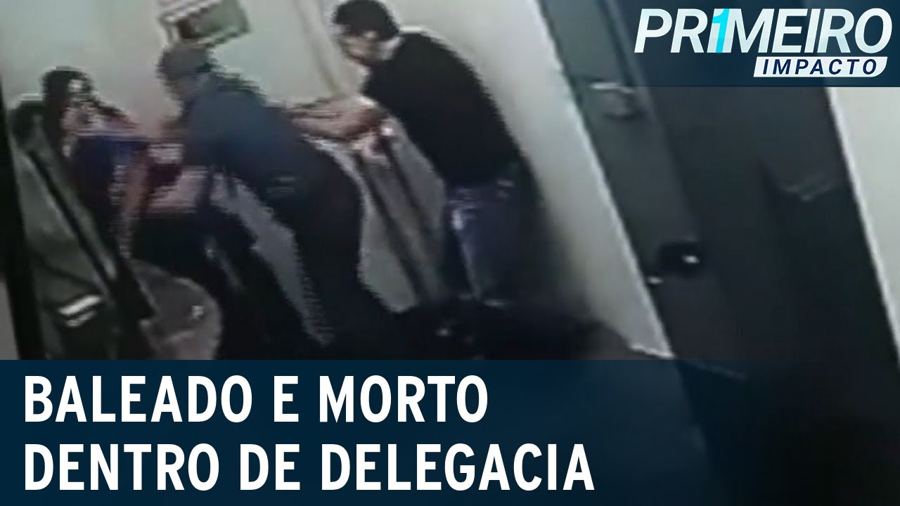 Morte na delegacia: preso por estupro de vulner&aacute;vel &eacute; baleado | Primeiro Impacto (10/04/23)