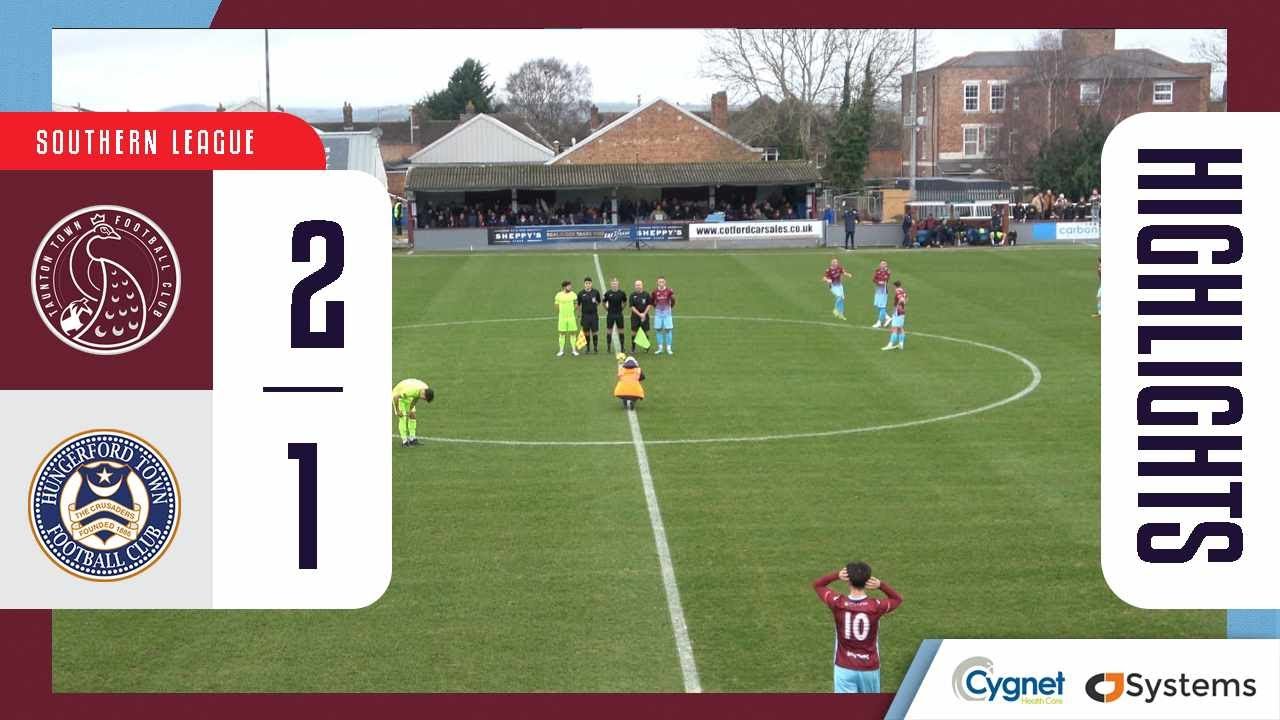 Taunton Town F.C. 2 - 1 Hungerford Town F.C. | Match Highlights | Southern League Premier South
