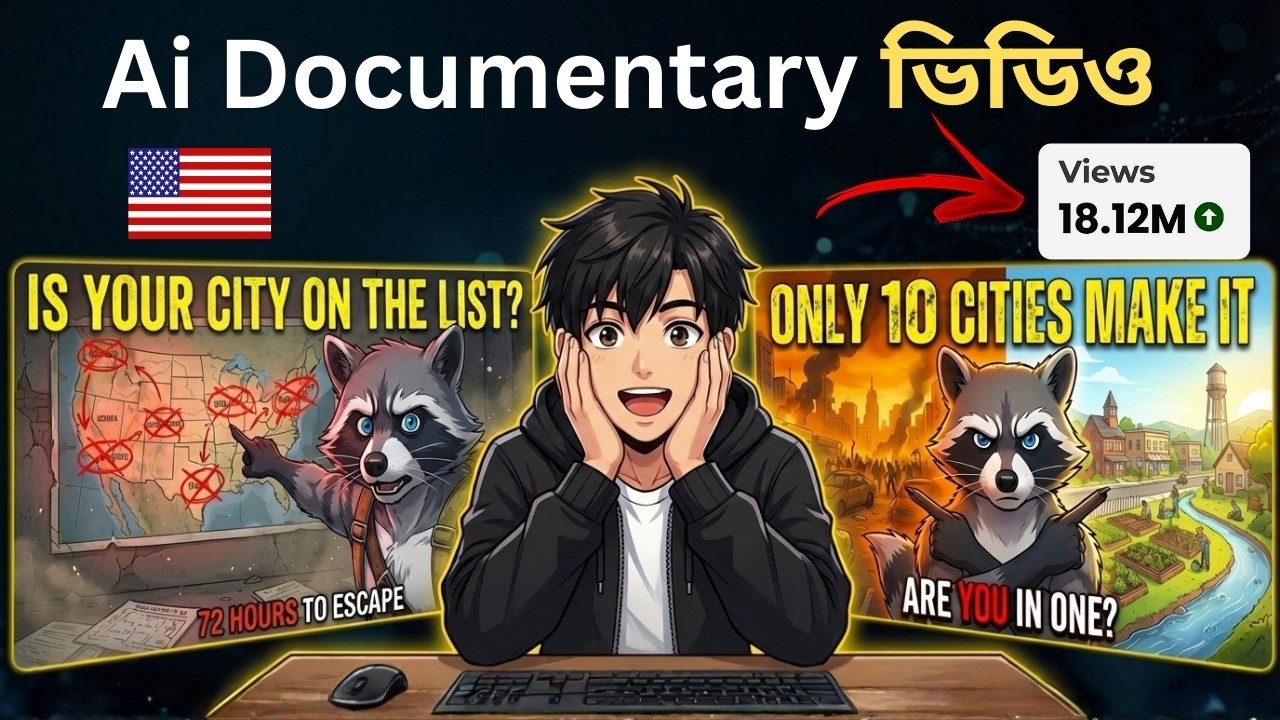 AI দিয়ে  Documentary Video বানানোর সম্পূর্ণ Bangla গাইড | Cinematic Faceless AI Video