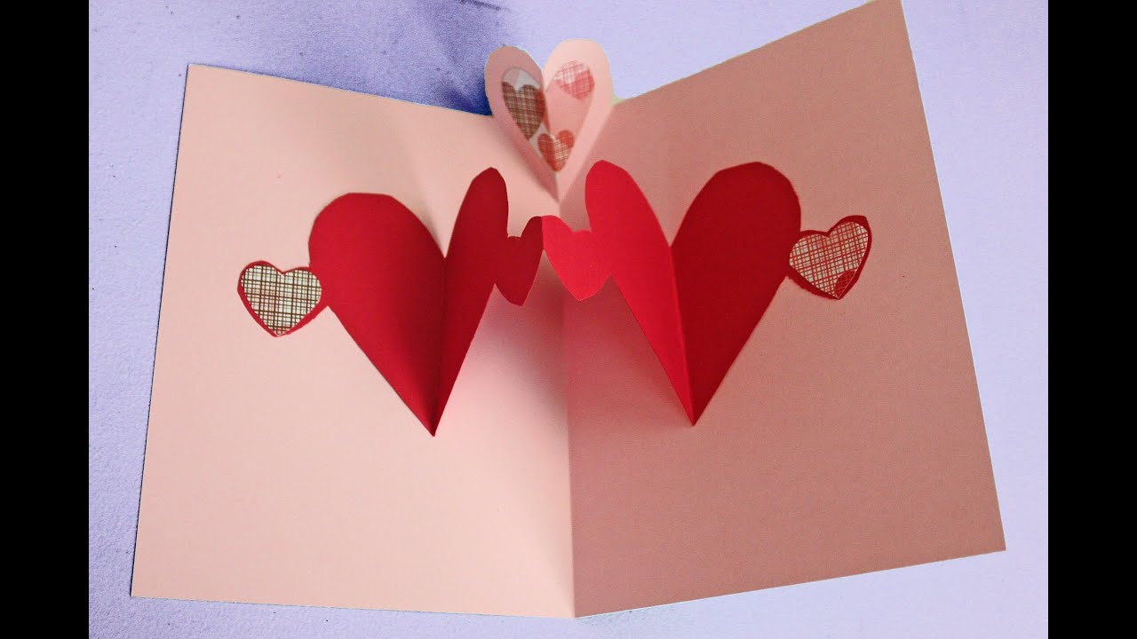 Easy pop up heart card making tutorial (to make with kids not just for Valentine's)