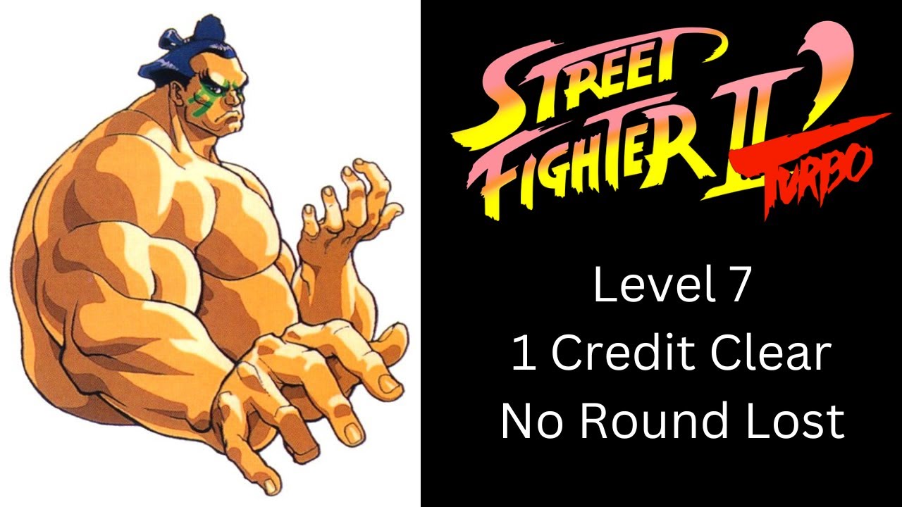 Street Fighter II' Turbo: Hyper Fighting (SNES) - E.Honda (Level 7) - 1 Credit Clear - No Round Lost