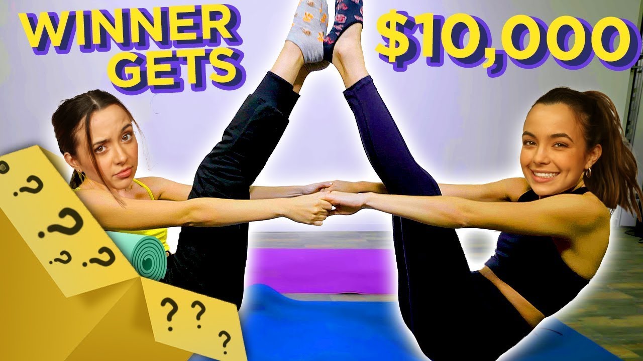 TWIN vs TWIN $10,000 Yoga Challenge | Mystery Twin Bin w/ The Merrell Twins