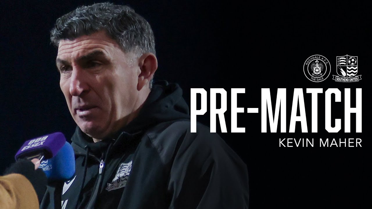 Press: Kevin Maher's Rochdale Pre-Match Interview