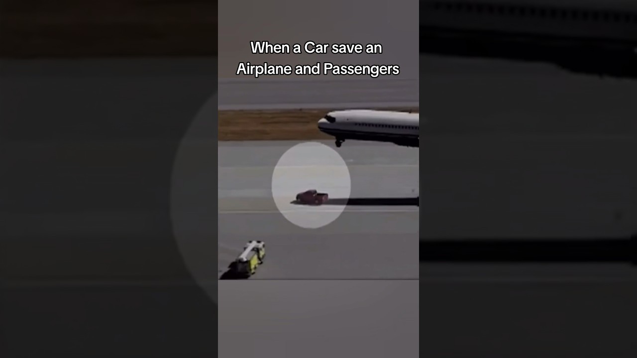When a Car save an Airplane #airplane #save #passenger
